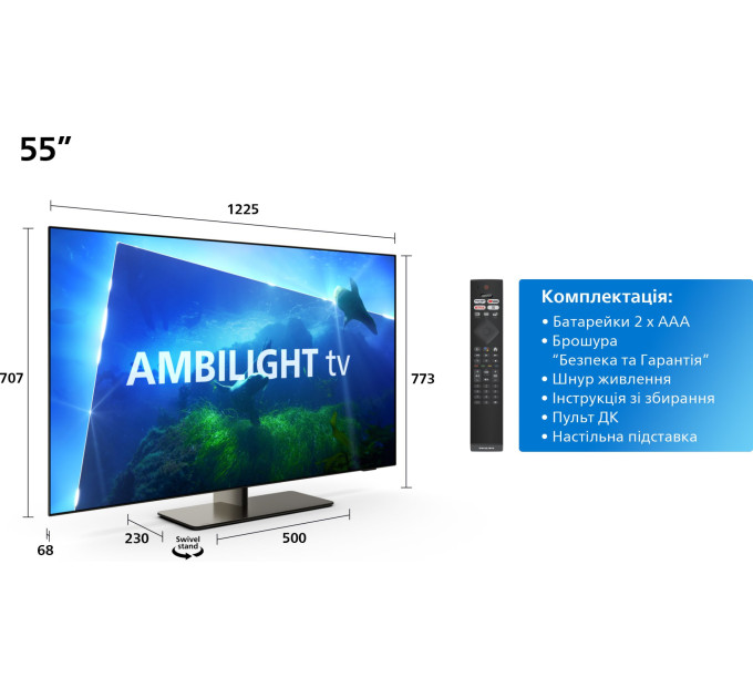 Телевизор Philips 55OLED818/12