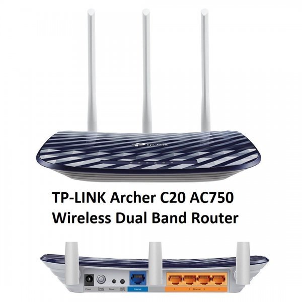 Роутер TP-Link Archer C20 AC750 3-ant