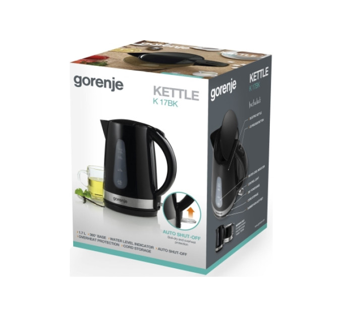 Электрический чайник Gorenje K 17 BK