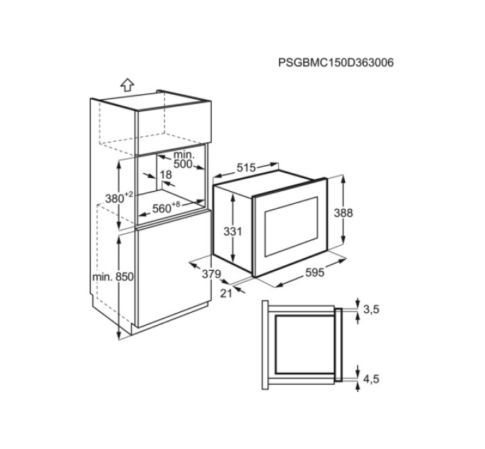 Вбудована свч Electrolux EMT25203C