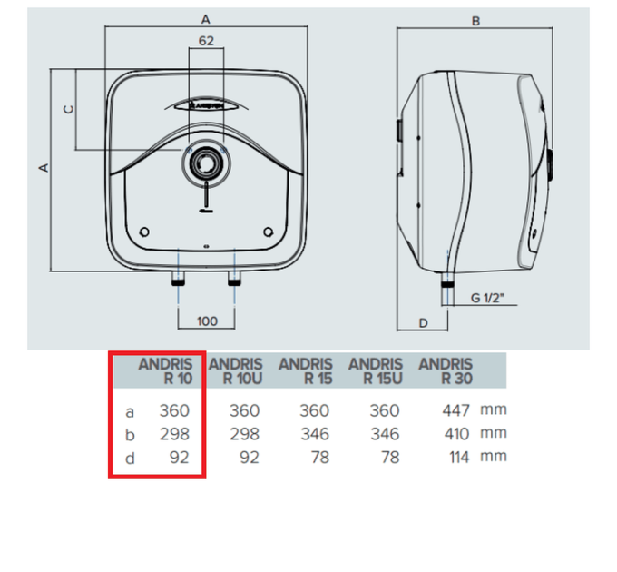 Бойлер Ariston Andris RS10/3
