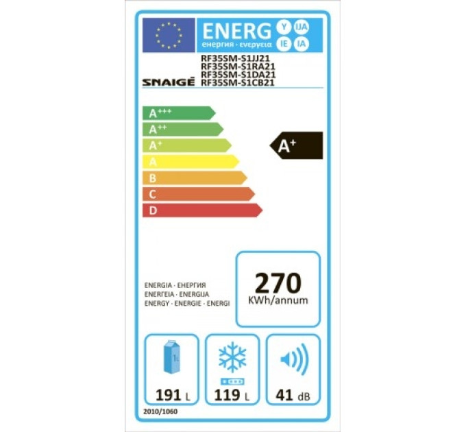 Холодильник Snaige RF35SM-S1JJ21