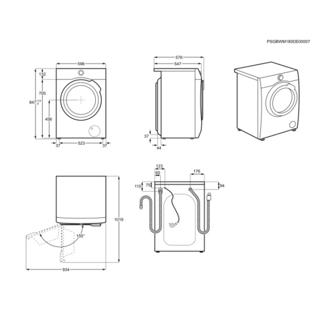 Пральна машина Electrolux EW7WR447W