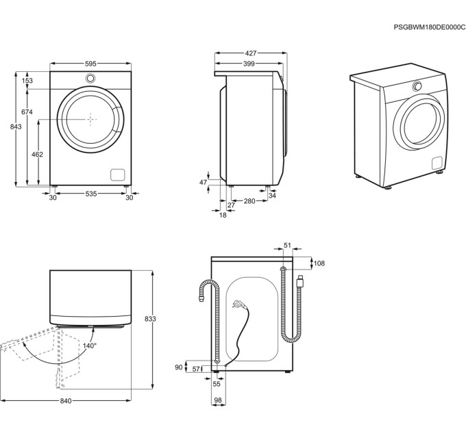 Пральна машина Electrolux EW6S4R06BI