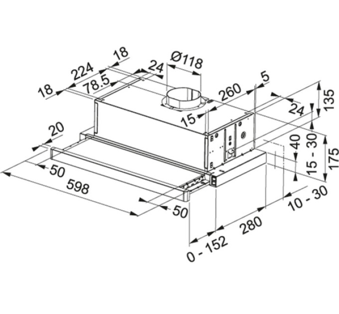 Вытяжка Franke Flexa FTC 632L GR/XS (15.0547.796)