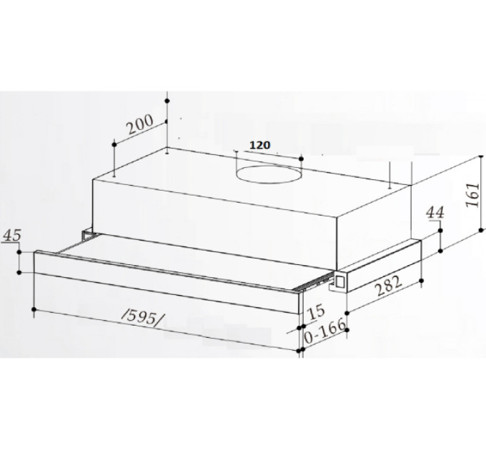 Витяжка Interline SLIM WH 6 T 65 H