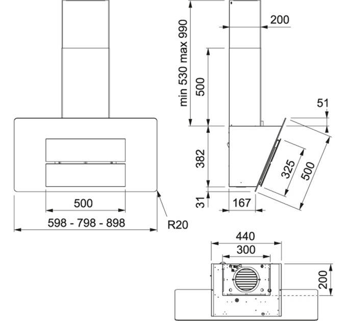 Вытяжка Franke Maris FMA 905 BK LED (110.0437.391)