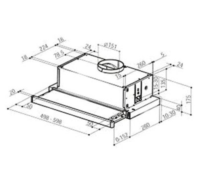 Вытяжка FABER FLEXA AM/X A60