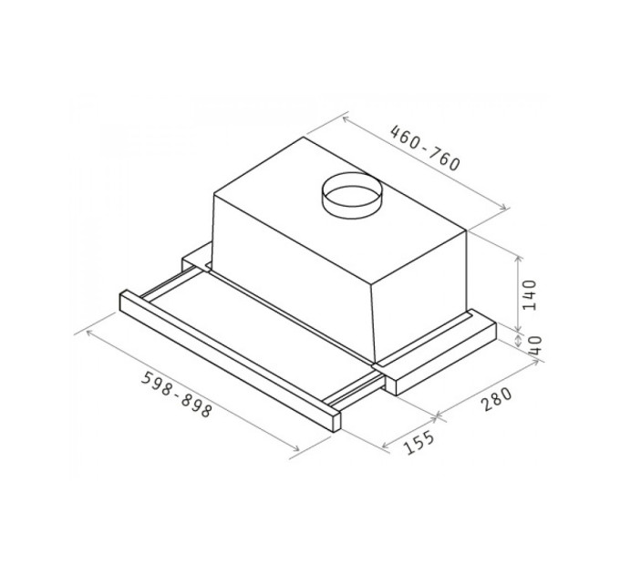 Витяжка Elica SLIMMY STD GRIX/A/60