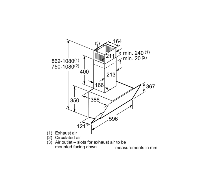 Витяжка Bosch DWK065G60