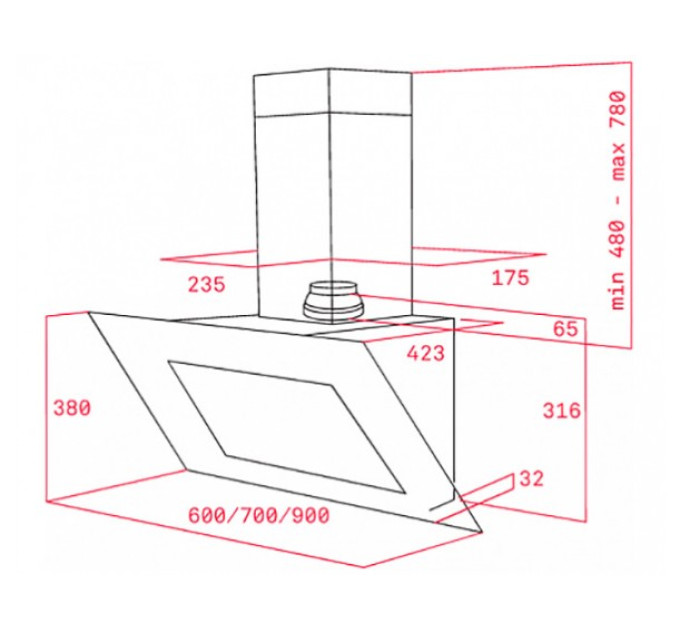 Вытяжка Teka DVT980W