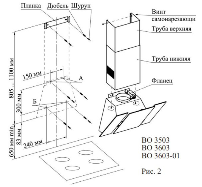 Витяжка Gefest ВО 3603 К52