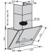 Вытяжка Ventolux Diamond 60 WH (700) PB