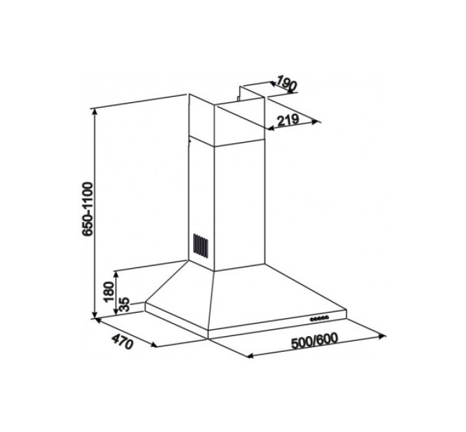 Вытяжка Eleyus KENT 700 60 BG