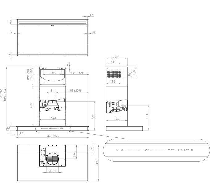 Вытяжка Gorenje WHT653S1XBG