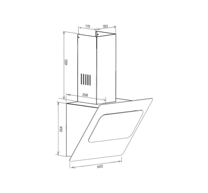 Витяжка Zirtal FORTUNA 60 BL