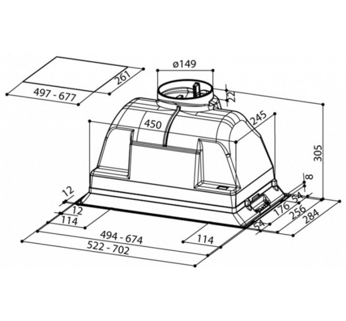 Вытяжка Faber INCA PLUS HCS LED X A52 FB EXP