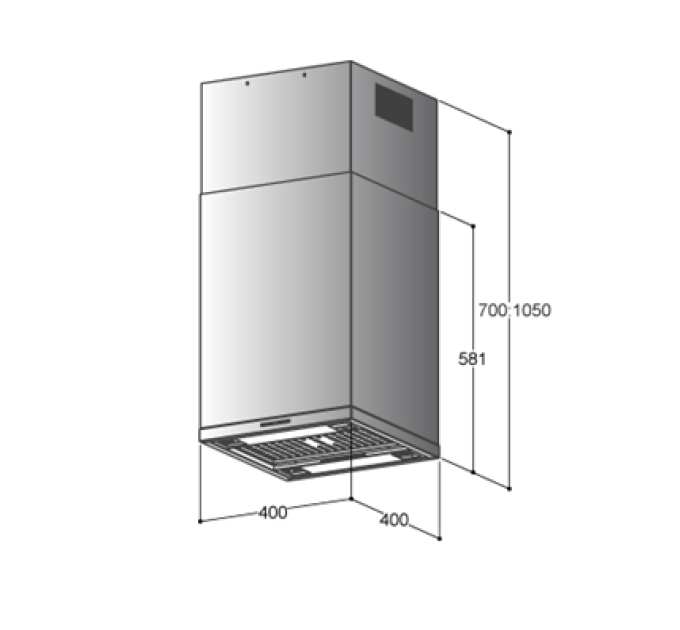 Витяжка Zirtal CUBO-IS MINI IX