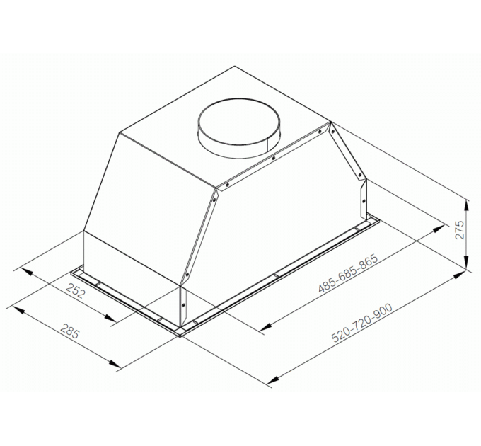 Вытяжка Zirtal EOS60BL