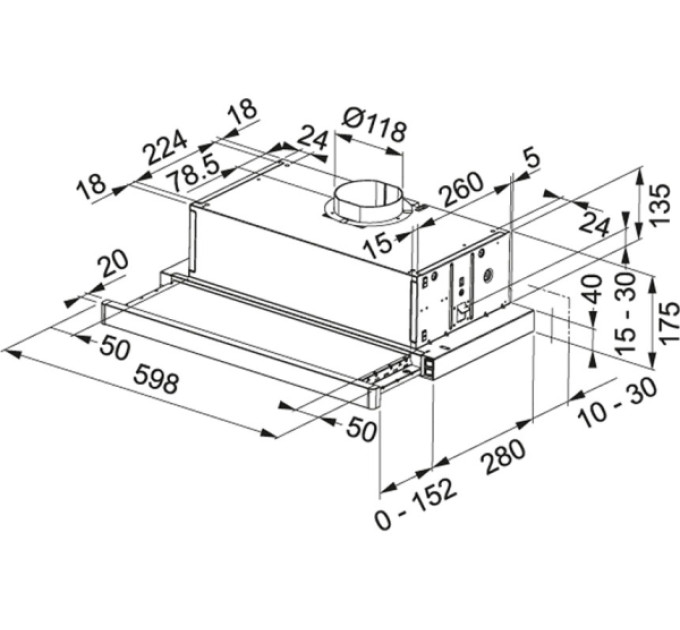 Витяжка Franke Flexa FTC 532L GR/XS/ (315.0547.794)