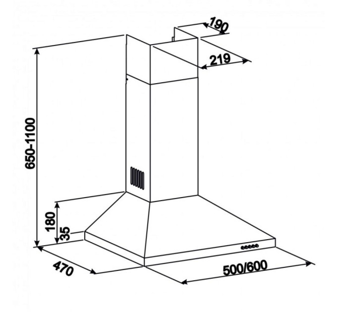 Вытяжка Eleyus KLEO 700 60 IS