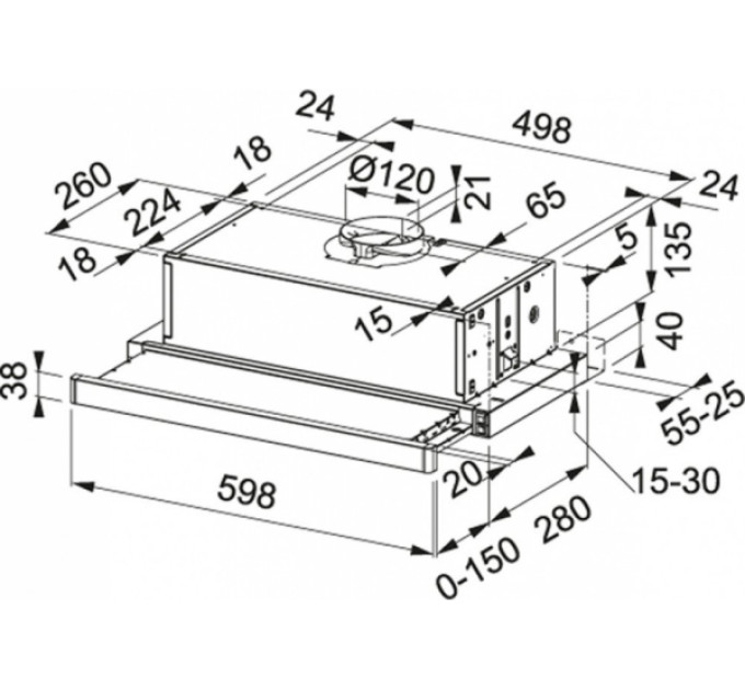 Витяжка Franke Smart Telescopic FSM 601 WH/GL (315.0489.957)