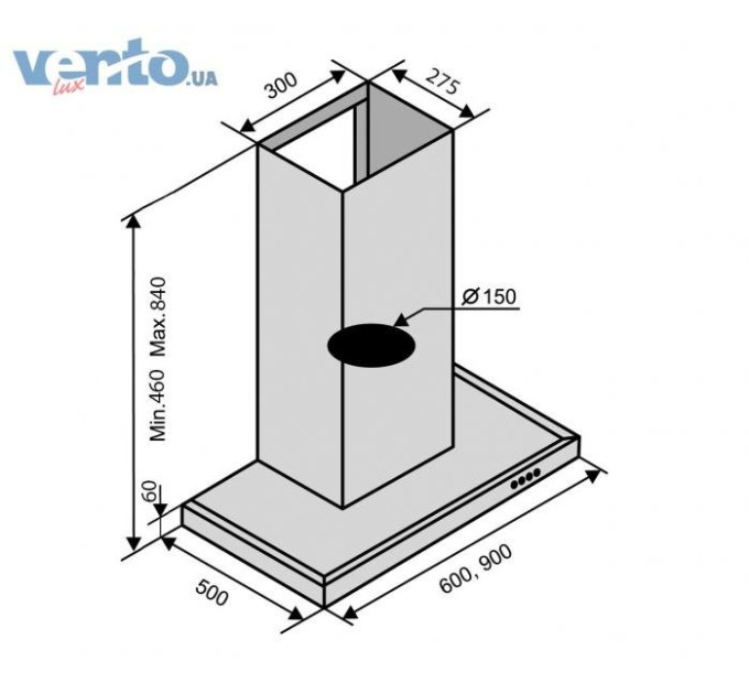 Вытяжка Ventolux Italia 60 FINE AN