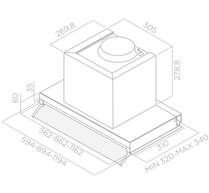 Вытяжка Elica BOX IN IX/A/90