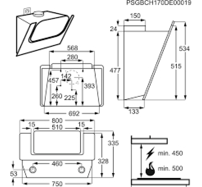 Витяжка Electrolux EFV80464OW