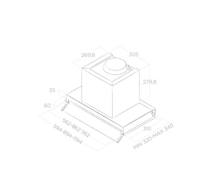 Вытяжка Elica BOX IN PLUS IXGL/A/120