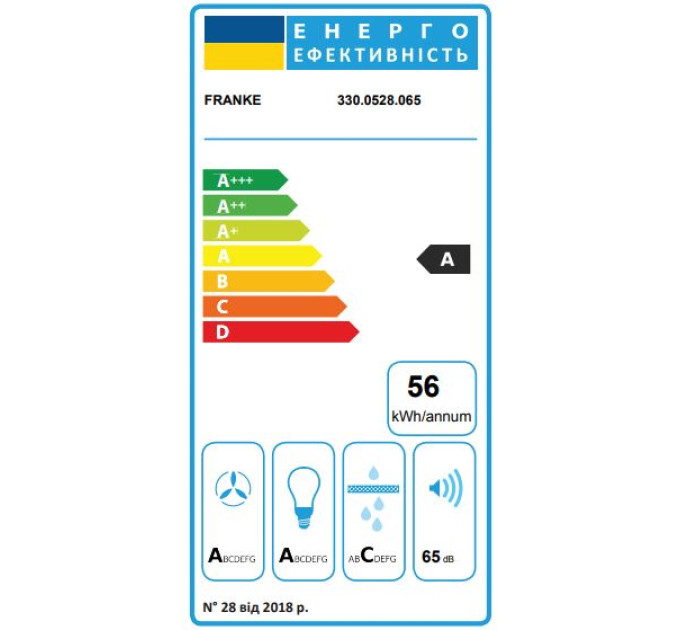 Витяжка Franke FPJ 625 V WH/SS (330.0528.065)