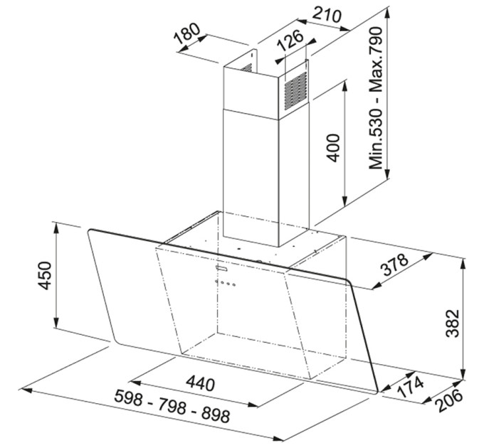 Вытяжка Franke Vertical Evo FPJ 915 V BK (110.0361.902)