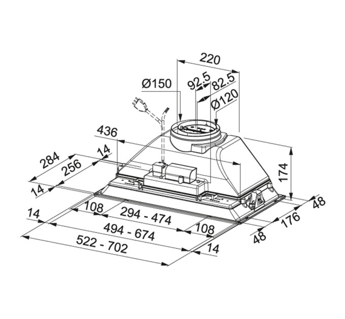 Витяжка Franke Box FBI 712 GRL (305.0482.701)