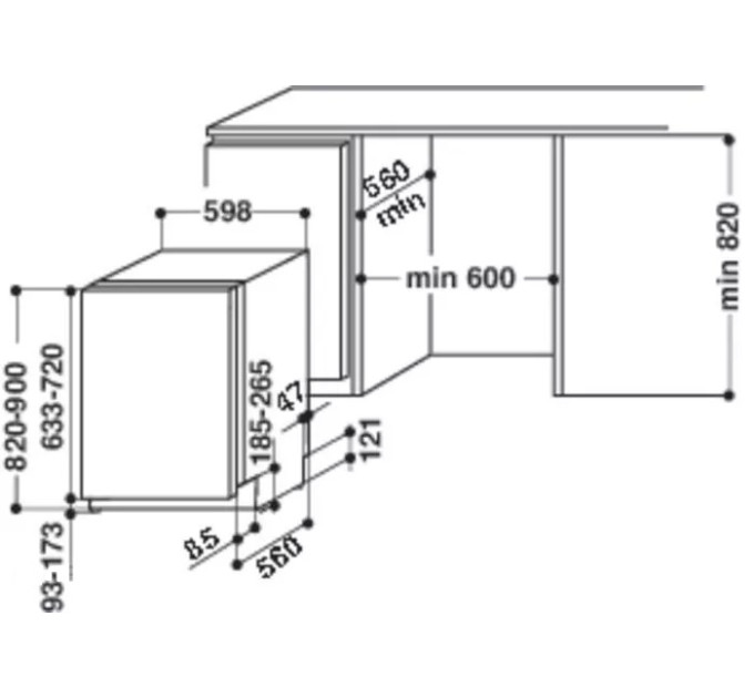 Посудомийна машина Whirlpool WEIC3C26F