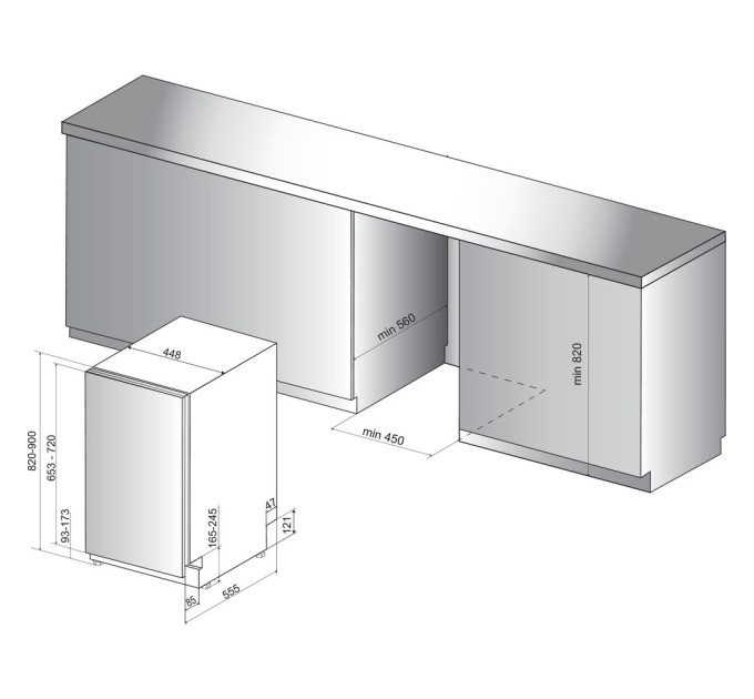 Посудомоечная машина Whirlpool WSIP 4O23 PFE