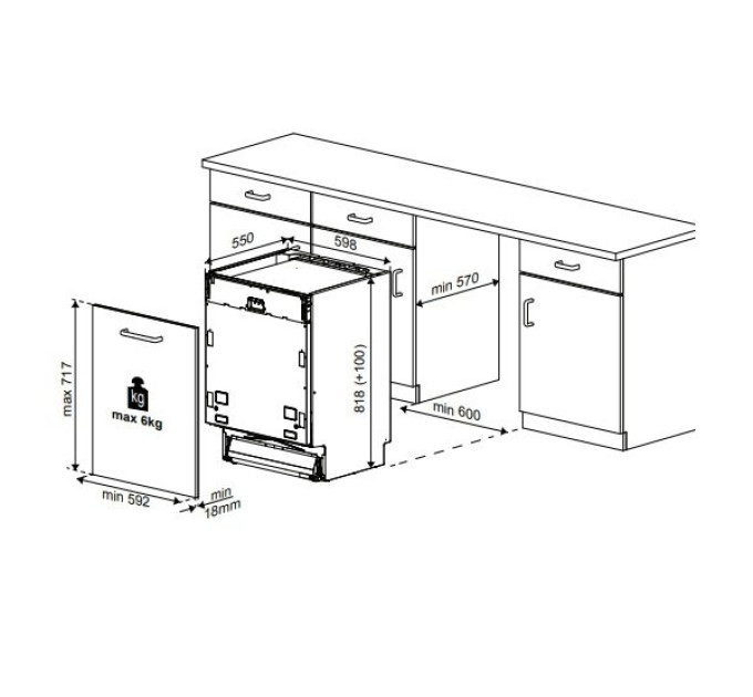 Посудомоечная машина Beko DIN28421