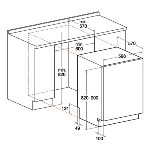 Посудомийна машина Hotpoint-Ariston LTB 6B019 C EU