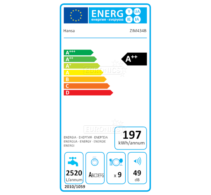 Посудомийна машина Hansa ZIM434B