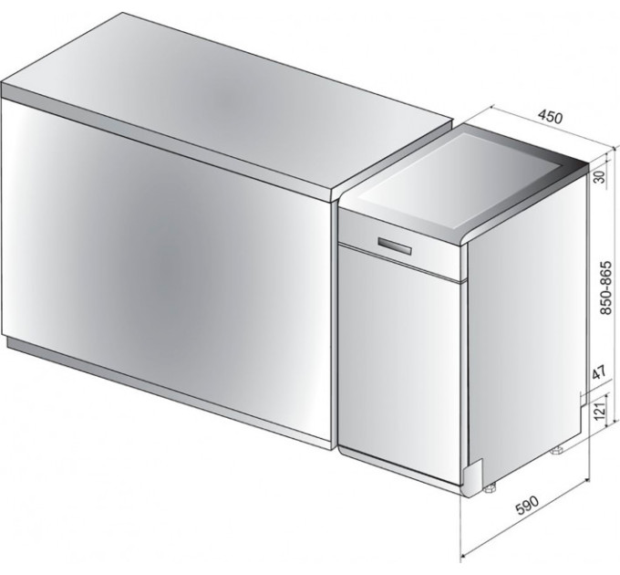 Посудомийна машина Indesit DSFO 3T224 Z