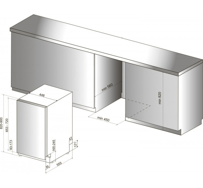 Посудомийна машина Hotpoint-Ariston HSIO 3O23 WFE