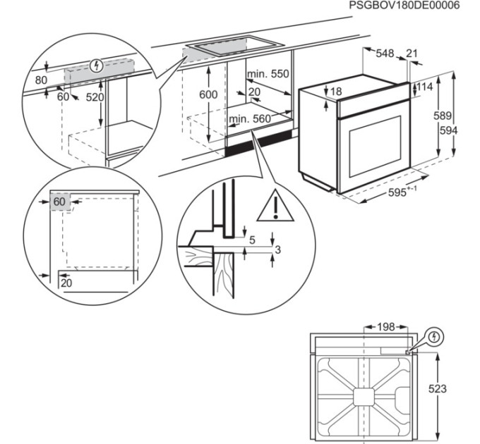 Духова шафа Electrolux EOF3C50TX