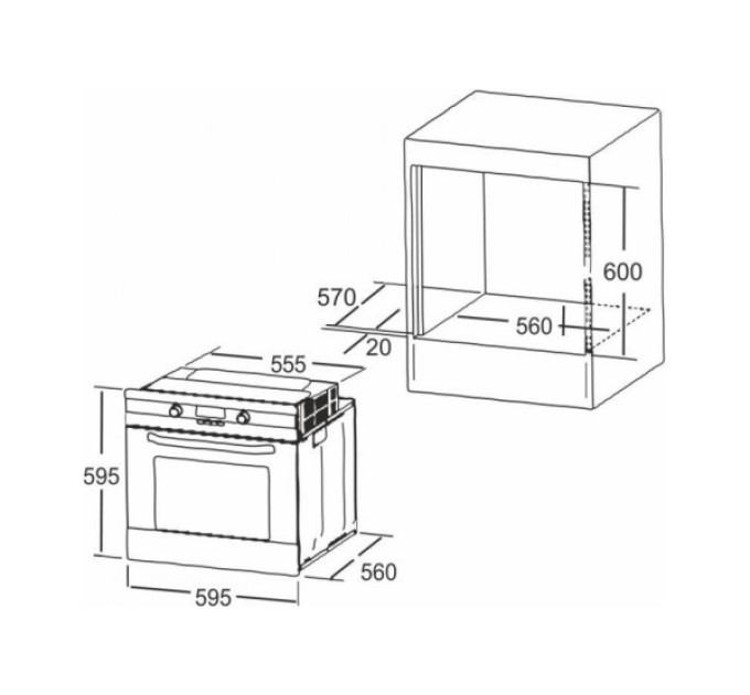 Духова шафа Interline HK 400 WH