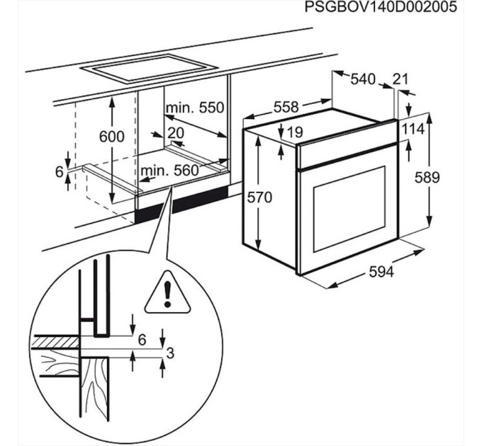 Духова шафа Zanussi OPZB4210W