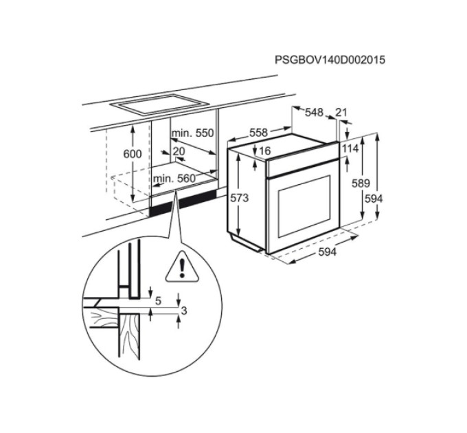 Духова шафа Electrolux EOB53410AX