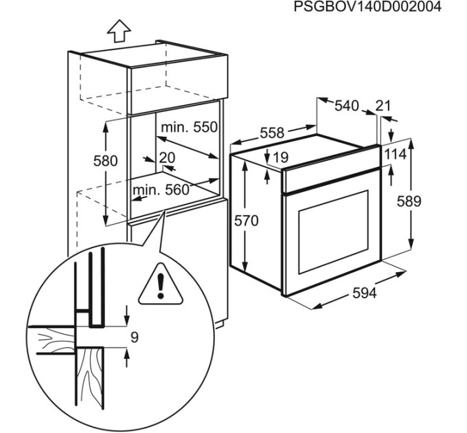 Духова шафа Electrolux OEF5C50Z