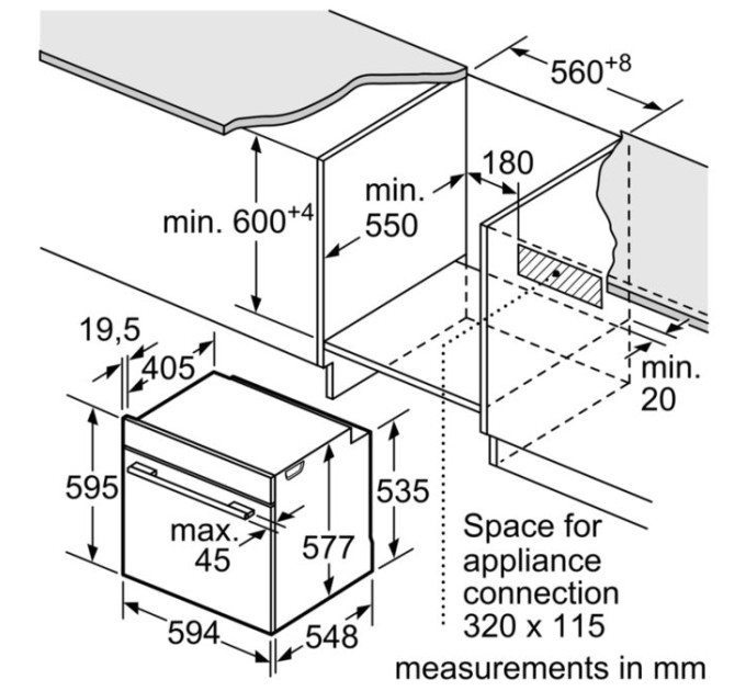 Духова шафа Bosch HBG636LB1