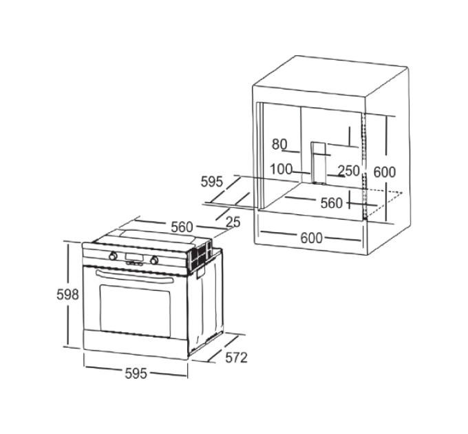 Духова шафа Interline HR 605 AV