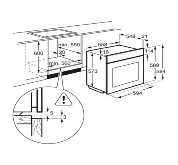 Духова шафа Electrolux OPEA2550V