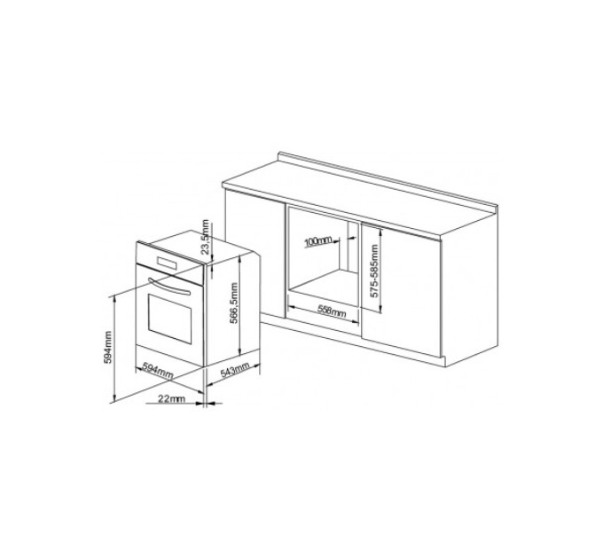 Духовой шкаф Pyramida F 105 S IX