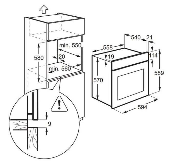 Духова шафа Zanussi OPZB4230B